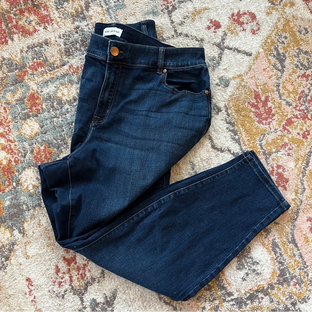 Lane Bryant Dark Blue Skinny Jeans